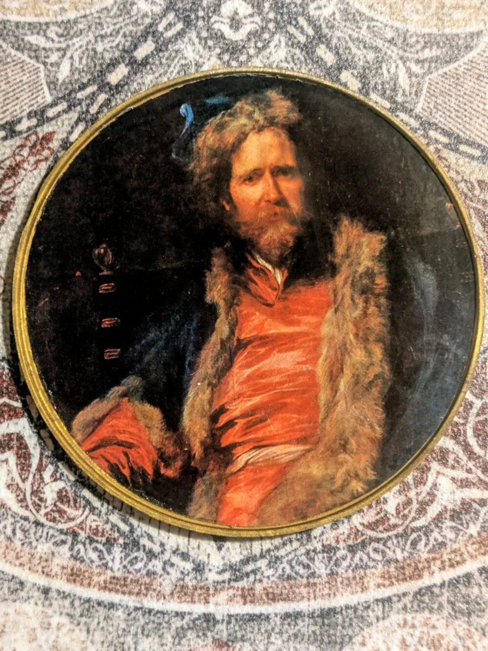 HEMA Vintage 1960s Spanish Coaster Set - Baroque Old Master Portraits - Set of 6